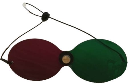 Occhiale rosso-verde per schermo Hess